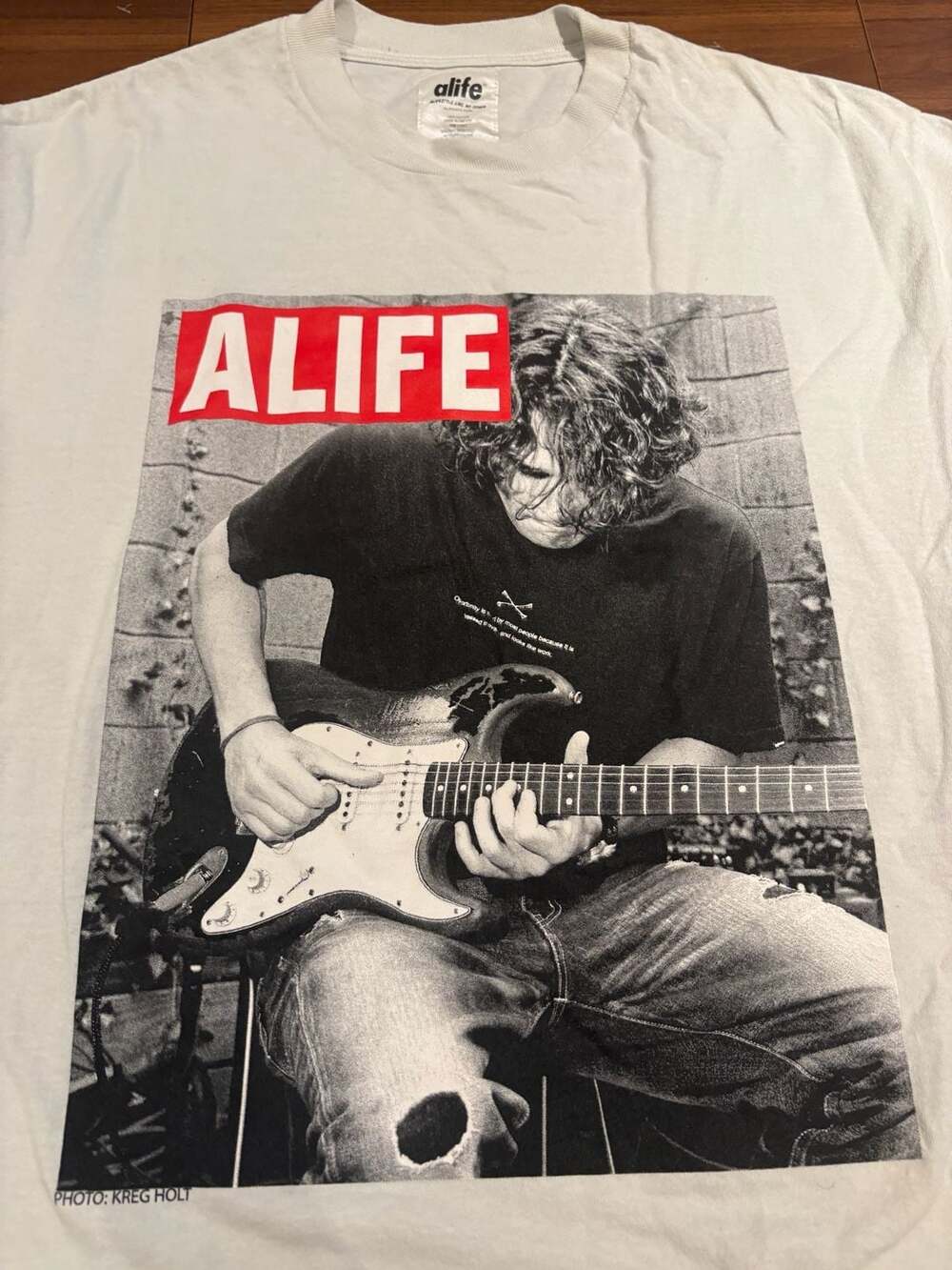 Alife John Mayer Graphic T-Shirt White Large - Gem